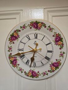 Royal Imperial Bone China Plate Clock