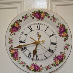 Royal Imperial Bone China Plate Clock
