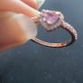 Pandora Pink Hearted Ring Image 3