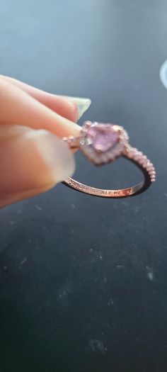 Pandora Pink Hearted Ring