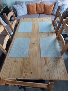 Dining table and chairs