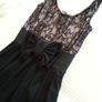 Lipsy Black and Pink Dress - Size 6 Image 2