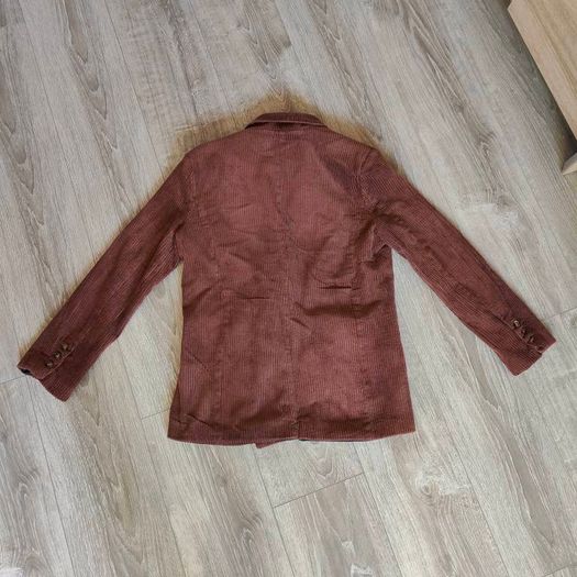 Brown velvet blazer, size 10