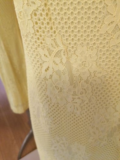 Women's Lace Dress in Lemon NWT Size 14