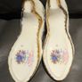 Royal Albert moonlight Rose pair of posy Shoes / Slippers . Image 3