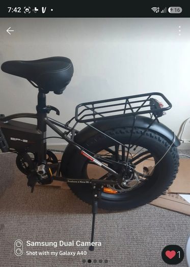 ebike.  Folding. Just out of box  put toghter