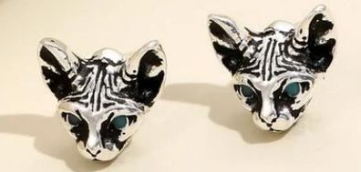 Sphynx cat earrings