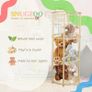 Stuffed Animal Zoo Holder with with Elastic Band, Space Save Plush Organizer for Nursery Room, Kids Room, Playroom & living Room (Round) Image 2