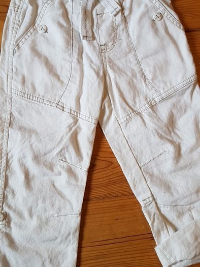 BNWT NEXT Age 3-4 White Trousers