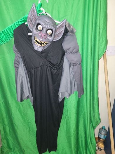 Used Googly Eye Bat Costume, Child Size Halloween Outfit aged 11 or 12