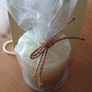 New. 3 items.  Dunnes stores. 110 hour burn candle. Frosted stand. Gift bag. Image 5
