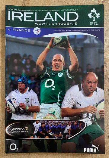 2011 Ireland v France - Guinness Summer Series Programme