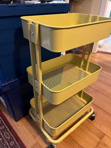 Ikea Trolley for drinks, crafts, kitchen with extra worktop