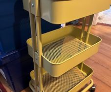 Ikea Trolley for drinks, crafts, kitchen with extra worktop