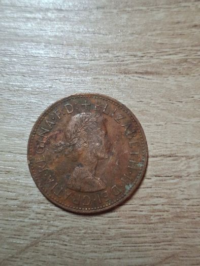 Great Britain UK 1965 One Penny Elizabeth II Coin - free standard postage