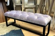 SALE! Metal frame bench velvet seat