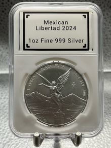 1oz Fine 999 Silver Bullion Mexican Libertad 2024 Coin.