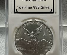 1oz Fine 999 Silver Bullion Mexican Libertad 2024 Coin.