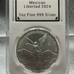 1oz Fine 999 Silver Bullion Mexican Libertad 2024 Coin.