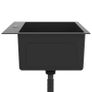 Handmade Kitchen Sink with Faucet Hole Black Stainless Steel Image 9