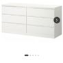 MALM Chest of 6 drawers, white, 160x78 cm WHITE Image 2