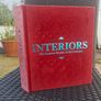 Large (447 pages) Hardcover Book Interiors: The Greatest Rooms of the Century (Merlot Red Velvet cover edition) Image 3