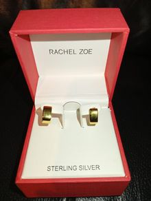 Rachel Zoe Sterling Silver Gold Plated Earrings