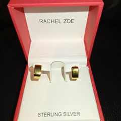 Rachel Zoe Sterling Silver Gold Plated Earrings