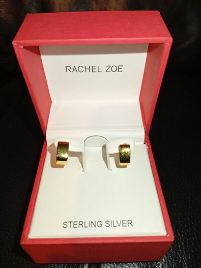 Rachel Zoe Sterling Silver Gold Plated Earrings