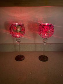 mosaic candle holders
