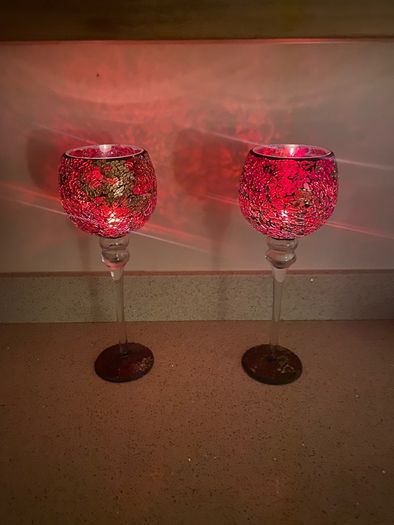 mosaic candle holders