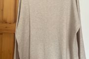 Beige cowl neck jumper plus size
