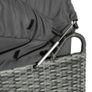 4 Piece Outdoor Rattan Wicker Sofa Set Adjustable Conopy & Coffee Table Sectional Patio Conversation Furniture Set w/ Cushions Grey (FREE POSTAGE) Image 5