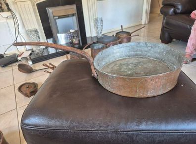 copper pots and pans