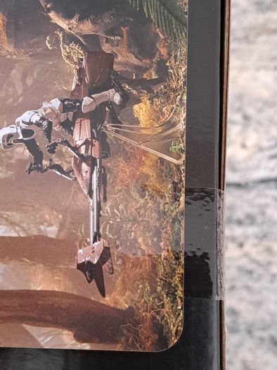Star wars boxed speeder bike and scout Trooper