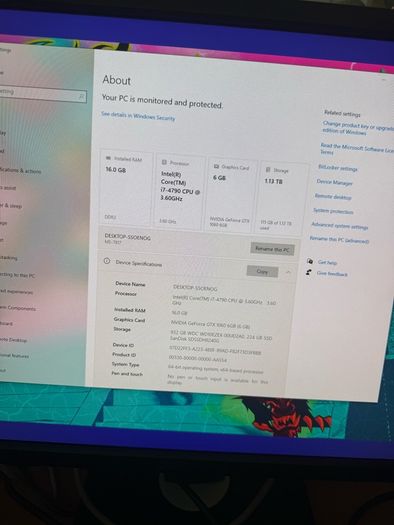 Custom i7 game setup