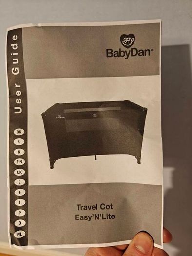 BabyDan Extra Large Travel Cot, 60x120cm