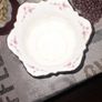 Brosnic Victoriana pattern Featuring a Bird and Floral design Ruffled or Scalloped Rim with Gold Trim Planter, Image 3