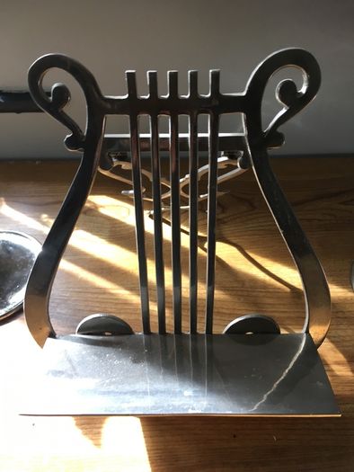 2 Candle holders plus music stand