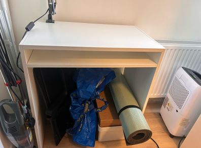 TOGETHER OR CAN BE SOLD SEPARATELY: IKEA desk, lamp, and desktop storage and organisation