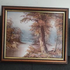 Original vintage 1960's oil painting by artist Irene Cafieri