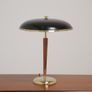 Vintage Swedish Metal, Brass and Teak Table Lamp Model 8453 by Borens, 1940/1950s Image 3