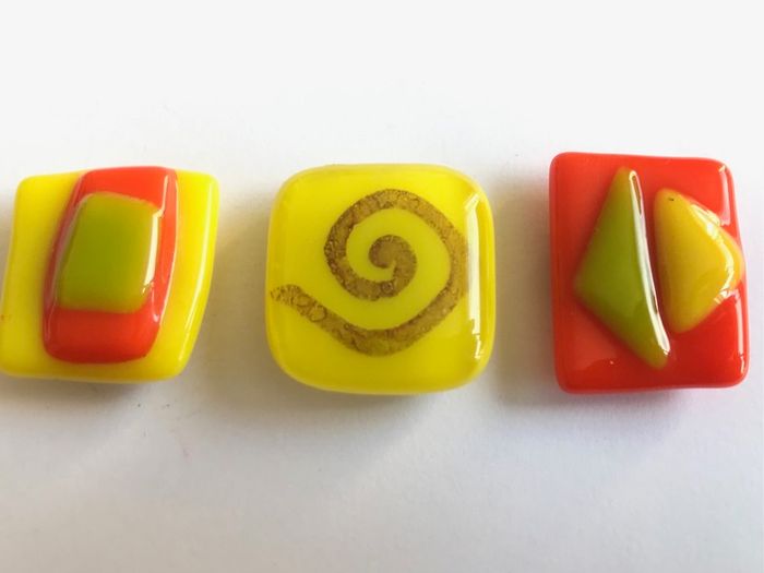 Handmade Fridge Magnets - Set of 3 - FREE DELIVERY
