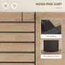 Canopy Bed Frame King Size, Metal Platform Bed Frame with Headboard and Footboard, Underbed Storage Image 4