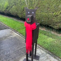 Handmade Christmas Garden decorations