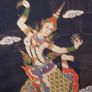 Vintage Thai Silk Painting - Framed Image 2