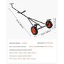 Boat Trailer Dolly, 420lbs Load Capacity, Carbon Steel Trailer Mover with Adjustable Length, 15.7 in Pneumatic Tires and Nonslip Support Bracket Image 3