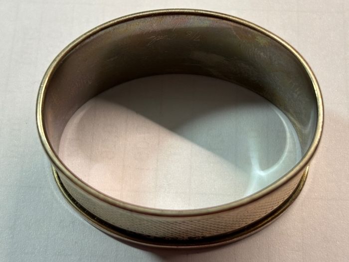 1922 Birmingham solid silver napkin ring