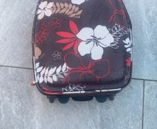 Cabin Size Floral Wheeled Suitcase / Carry-On Bag