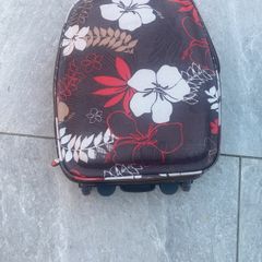 Cabin Size Floral Wheeled Suitcase / Carry-On Bag